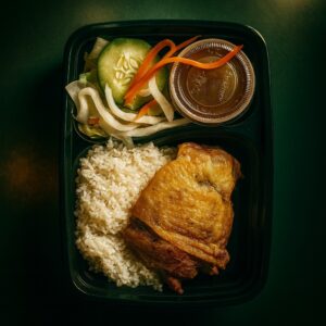 Chicken and Rice with Salad