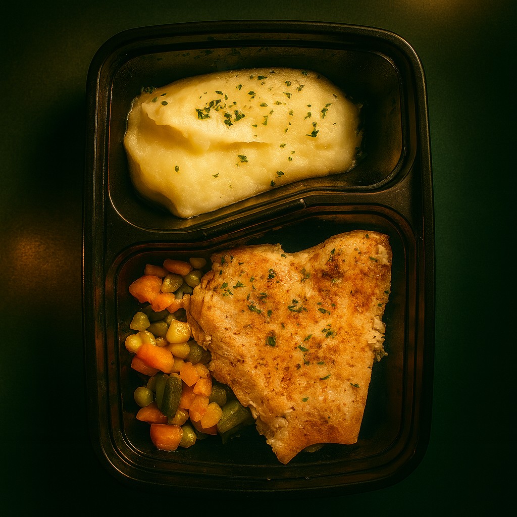 Baked Salmon, Mixed Veggies & Mashed Potatoes